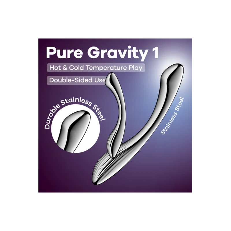 Gode en acier inoxydable Pure Gravity 1 - Satisfyer