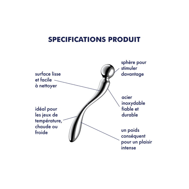 Gode en acier inoxydable Star Force 2 - Satisfyer