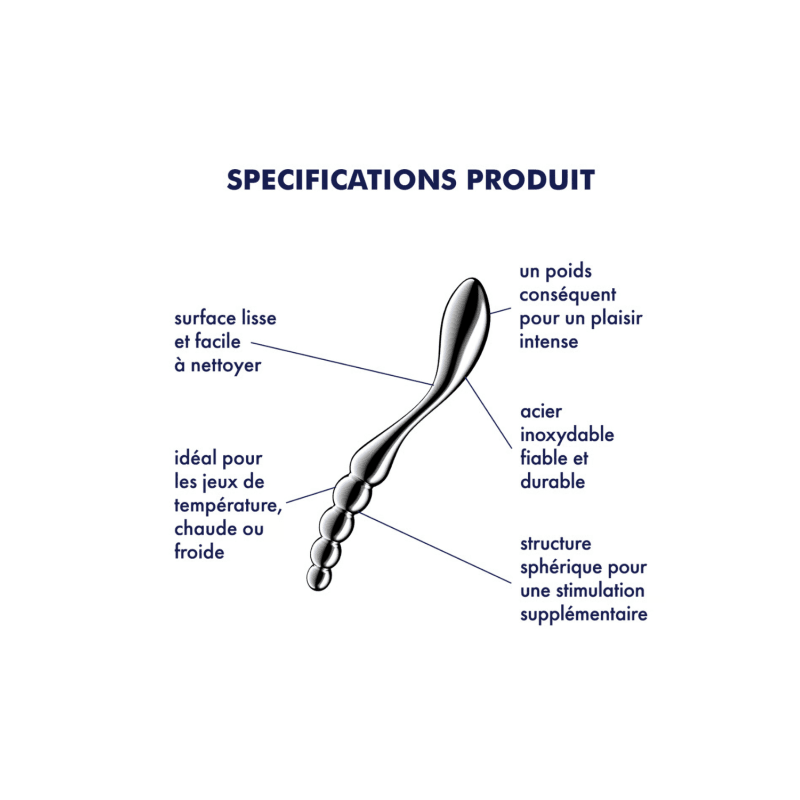 Gode en acier inoxydable Star Force 1 - Satisfyer