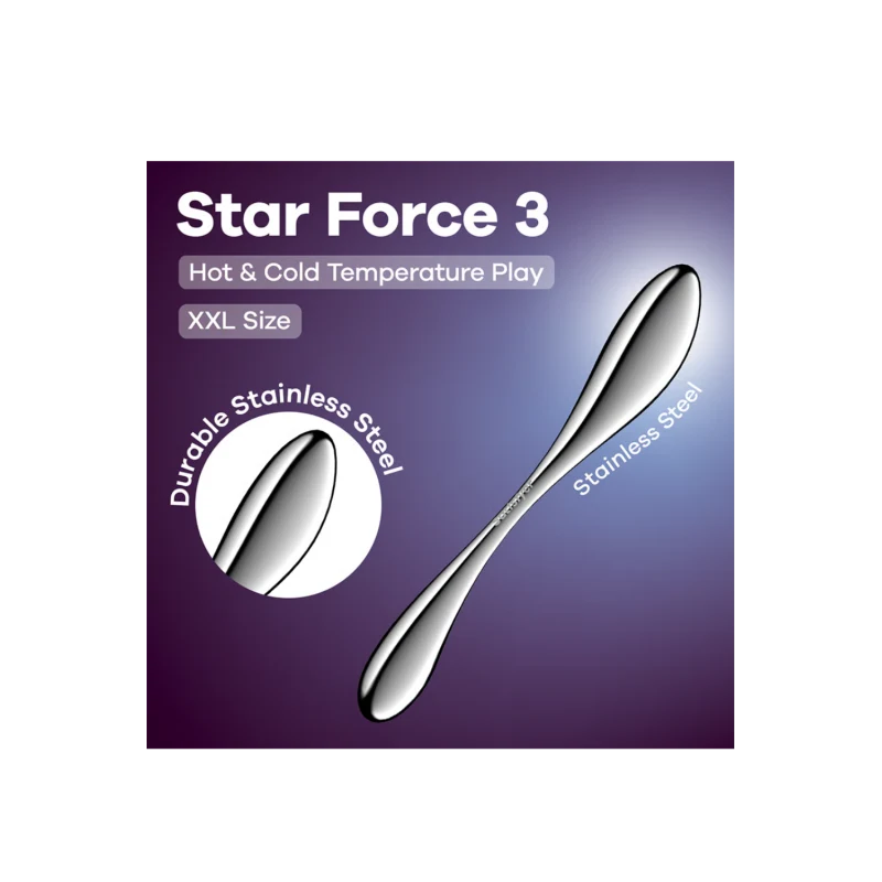 Gode en acier inoxydable Star Force 3 - Satisfyer