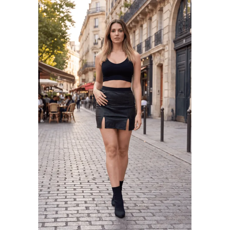 Jupe courte noir Stella