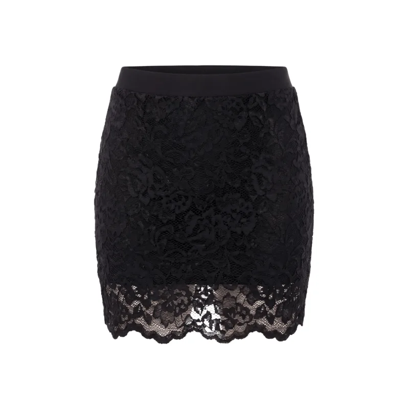 Jupe courte noire Camélia