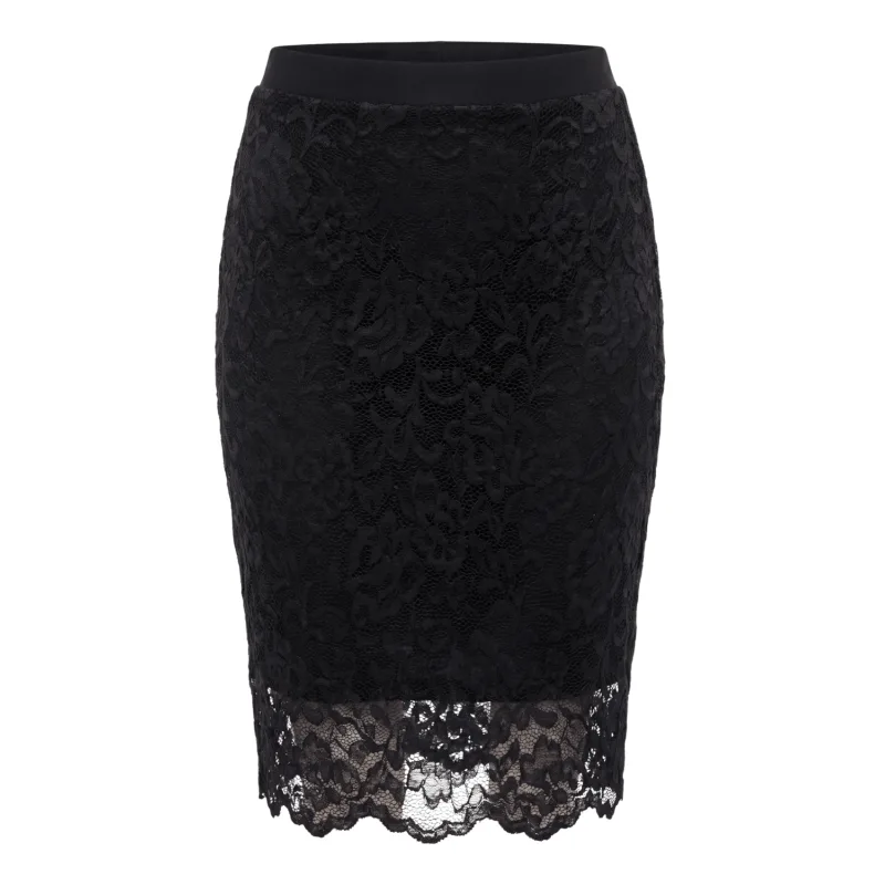 Jupe longue noire Catalina