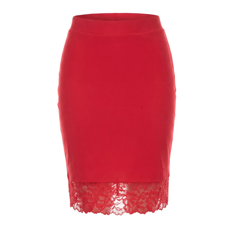 Jupe longue rouge Maria
