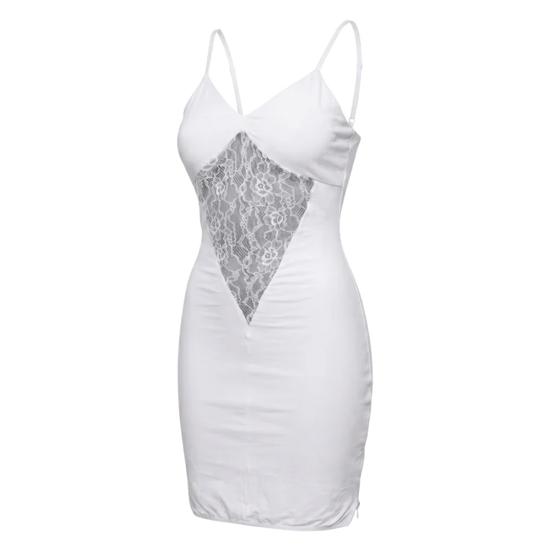 Robe décollectée blanche Emilia