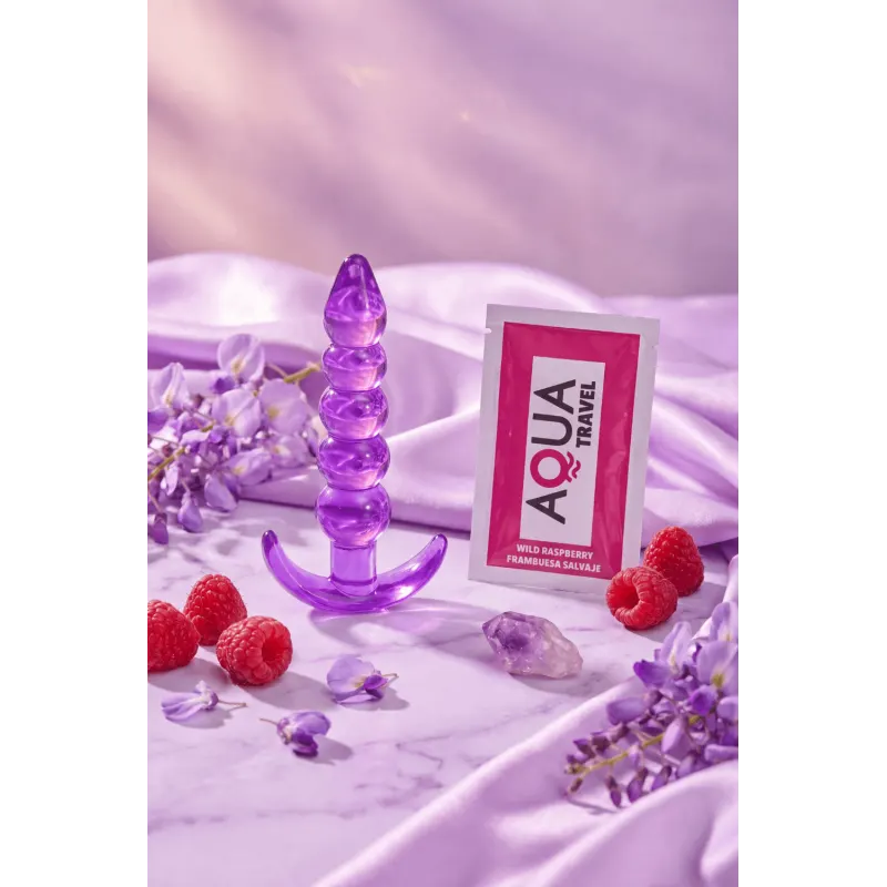 Plug Anal Jelly 5 Boules Pocket Pleasure + 1 dosette lubrifiant