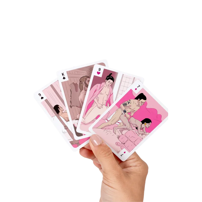 Jeu de 54 cartes illustrées positions érotiques Civilisexations