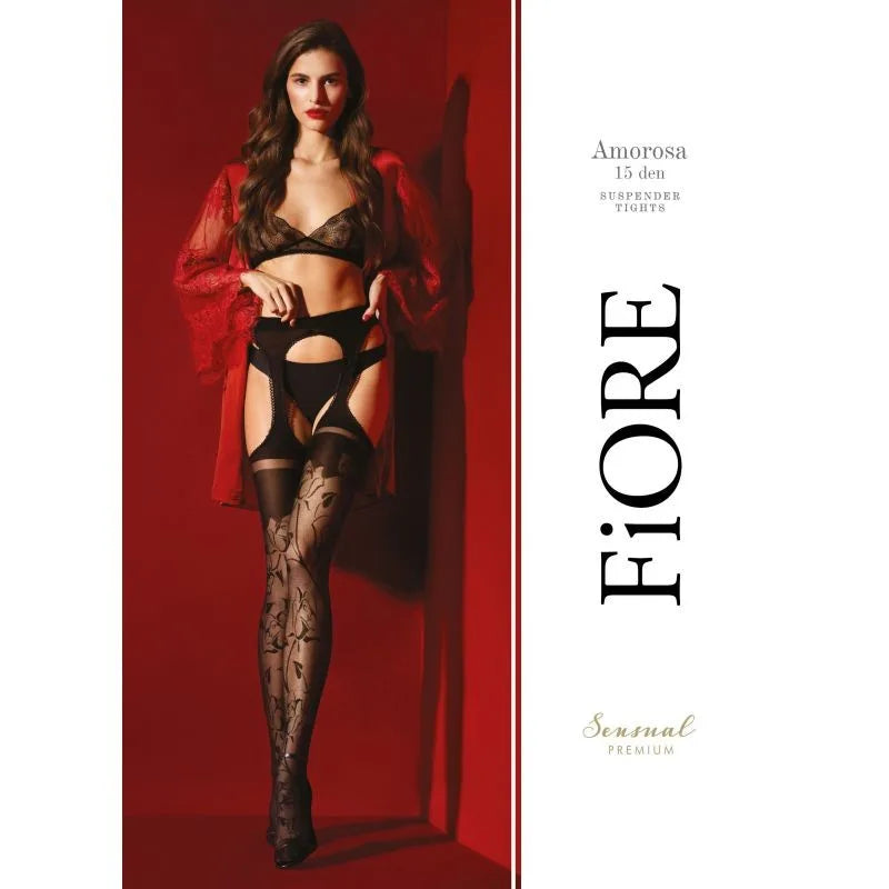 amorosa-bas-jarretelles-30-den-noir-qualite-premium