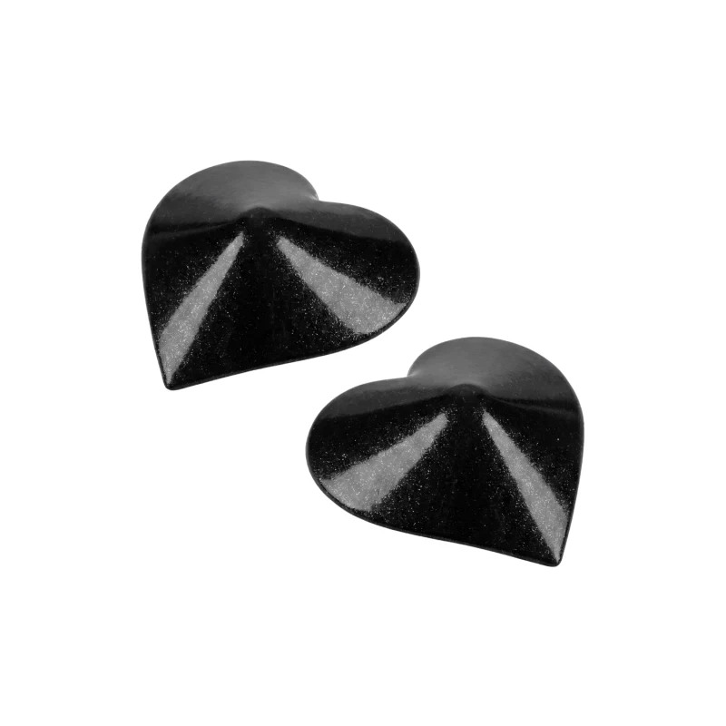 Nipple Métal noir Cache tétons cœur