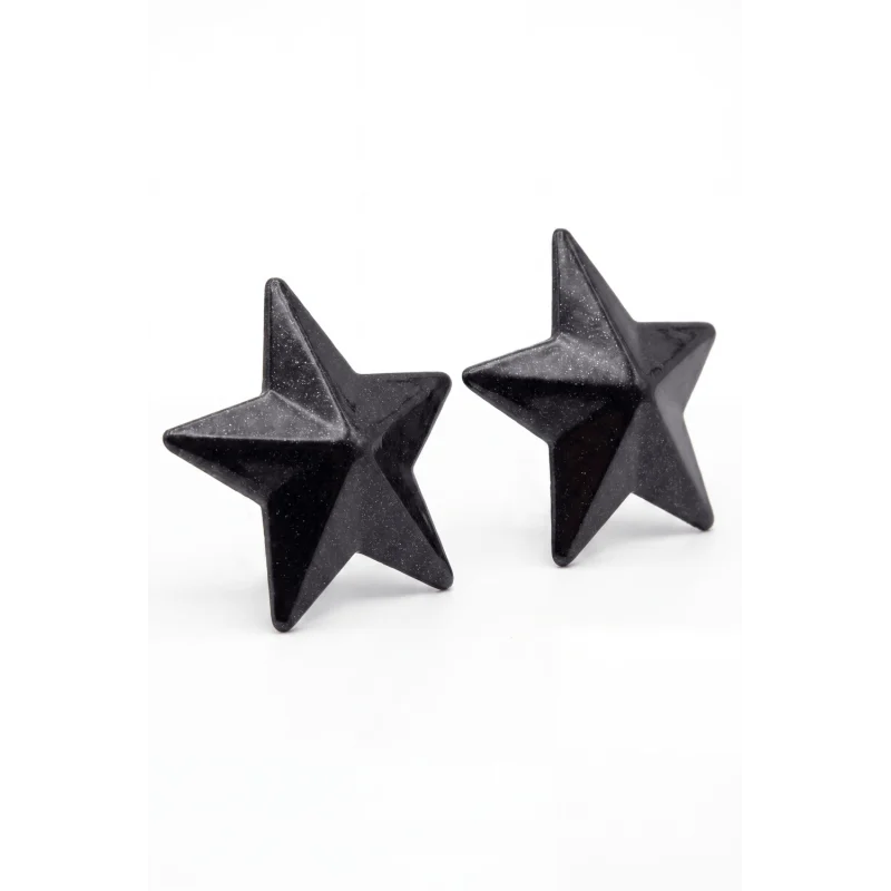 Nipple Métal noir Cache tétons d'étoile