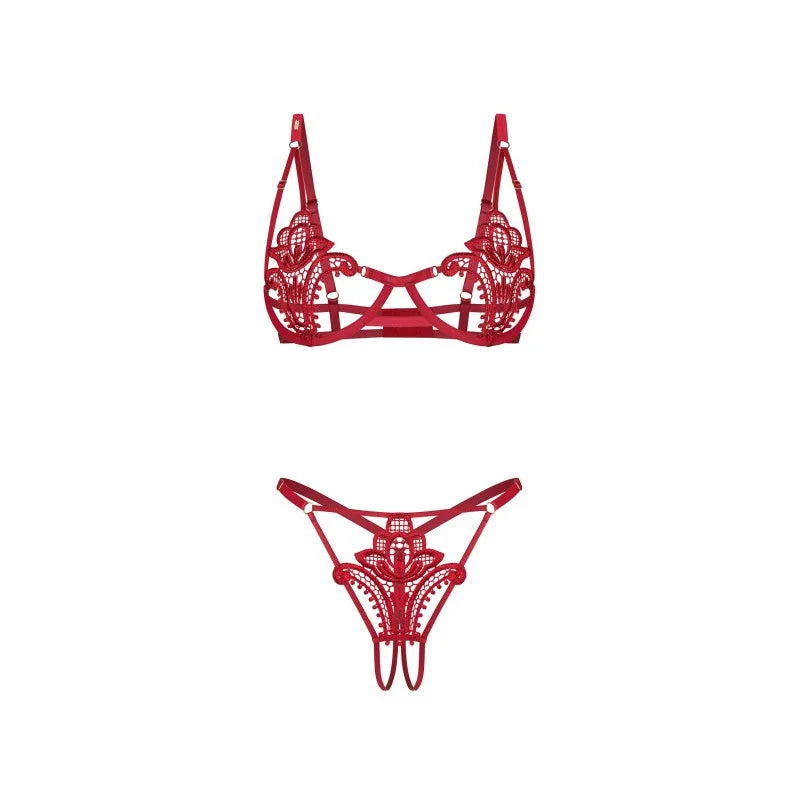 Luise Sublim ensemble ouvert 2 pièces - Rouge