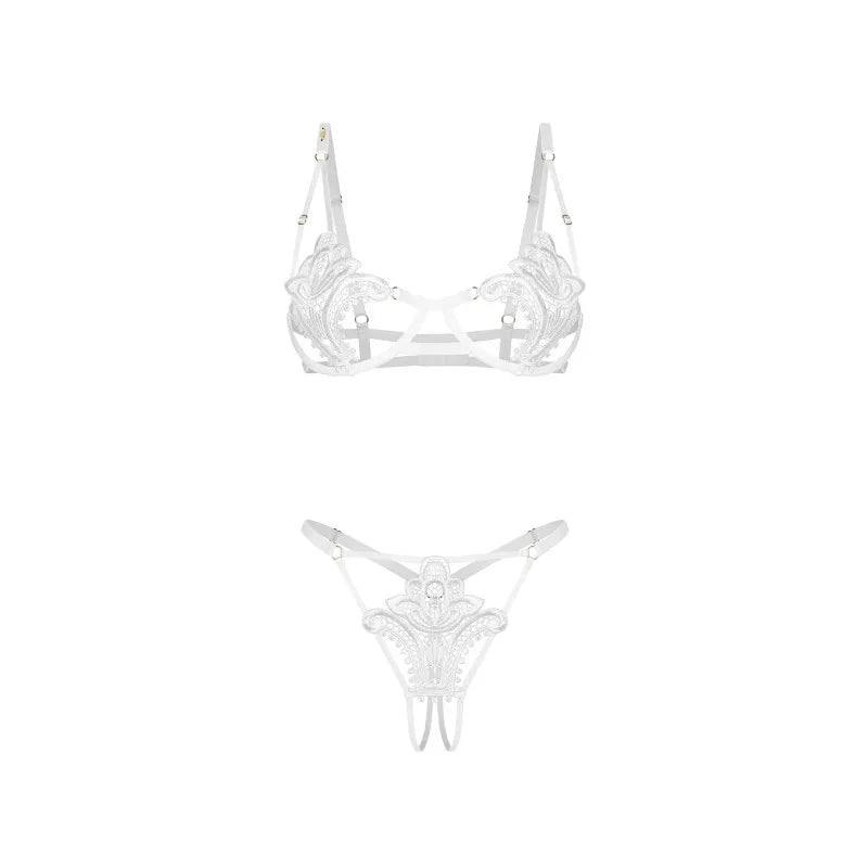Luise Sublim ensemble ouvert 2 pièces - Blanc
