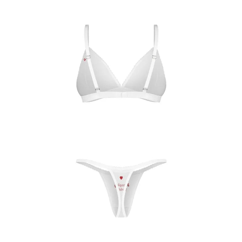 Weddya Bride ensemble de lingerie 3 pièces - Blanc