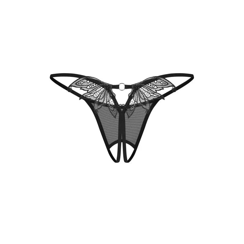Zaliya string ouvert noir