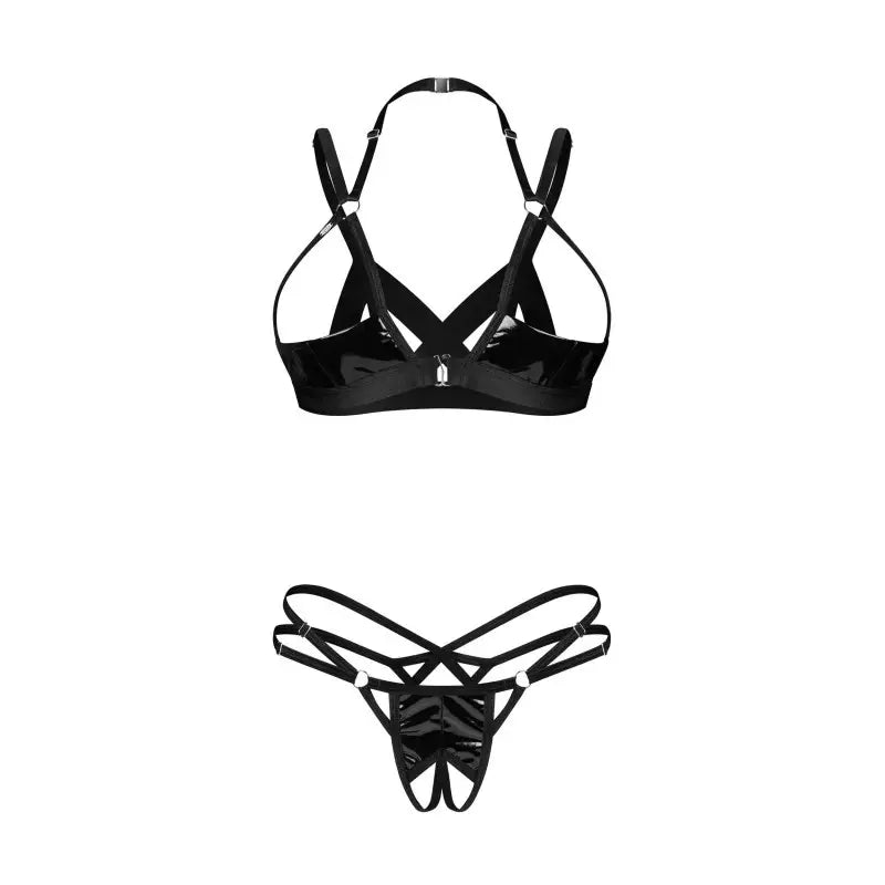 Keira Lise ensemble lingerie ouvert noir
