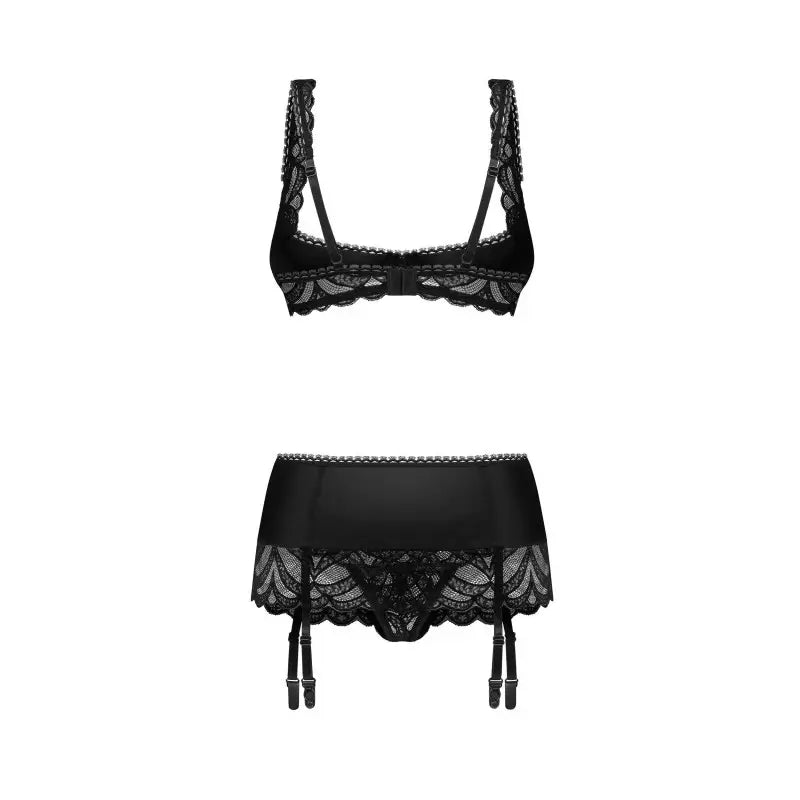 Lecille ensemble ouvert 3 pièces noir