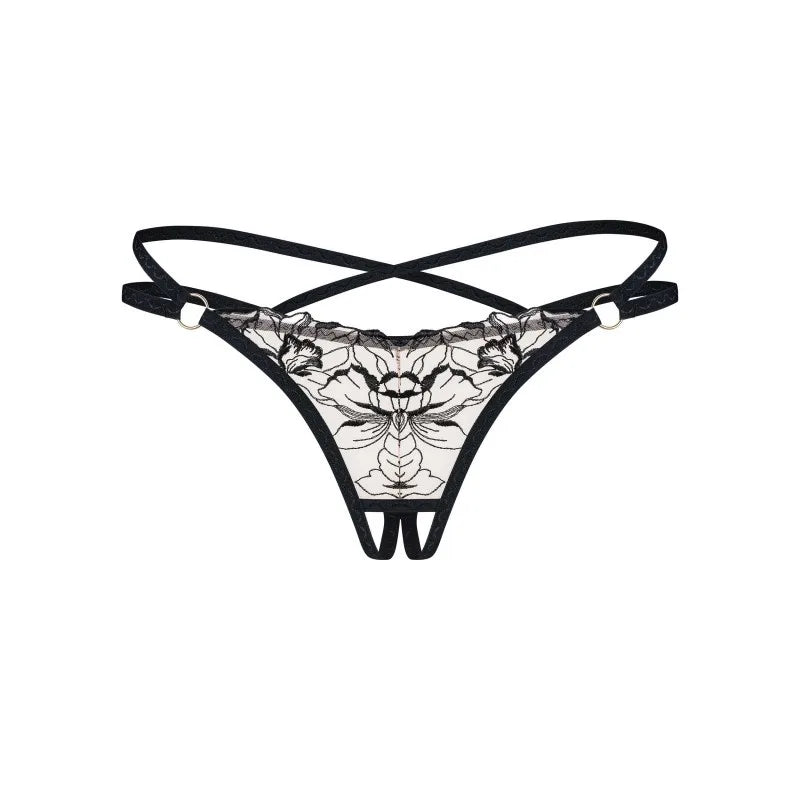 Vila blanes string ouvert - Noir