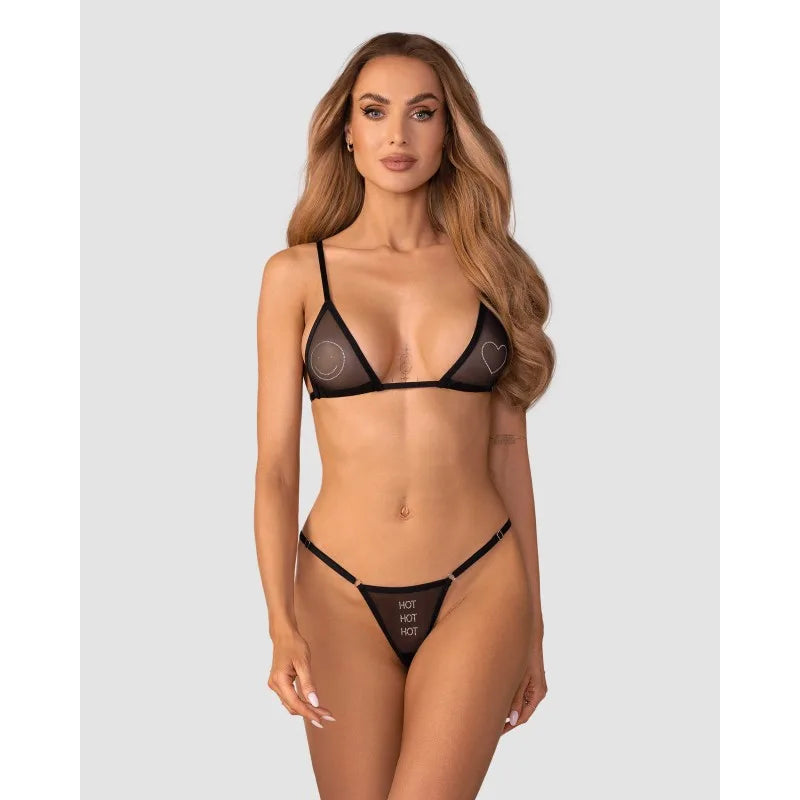 Wet Me ensemble 2 pièces - Noir