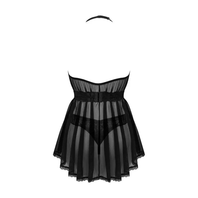 Serafia Nuisette et string - Noire