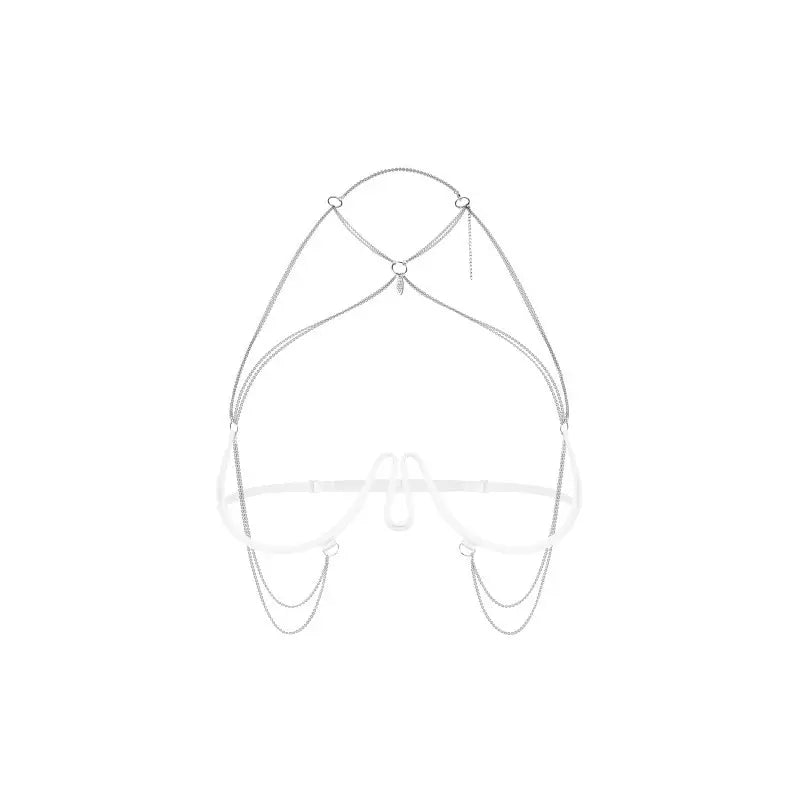 Lustique harnais soutien-gorge blanc PREMIUM