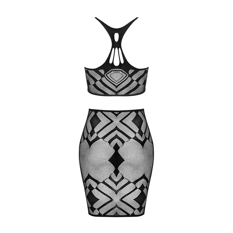 K101 top et jupe - Noire