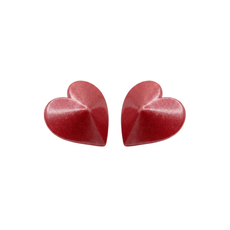 Nipple Métal rouge Cache tétons cœur