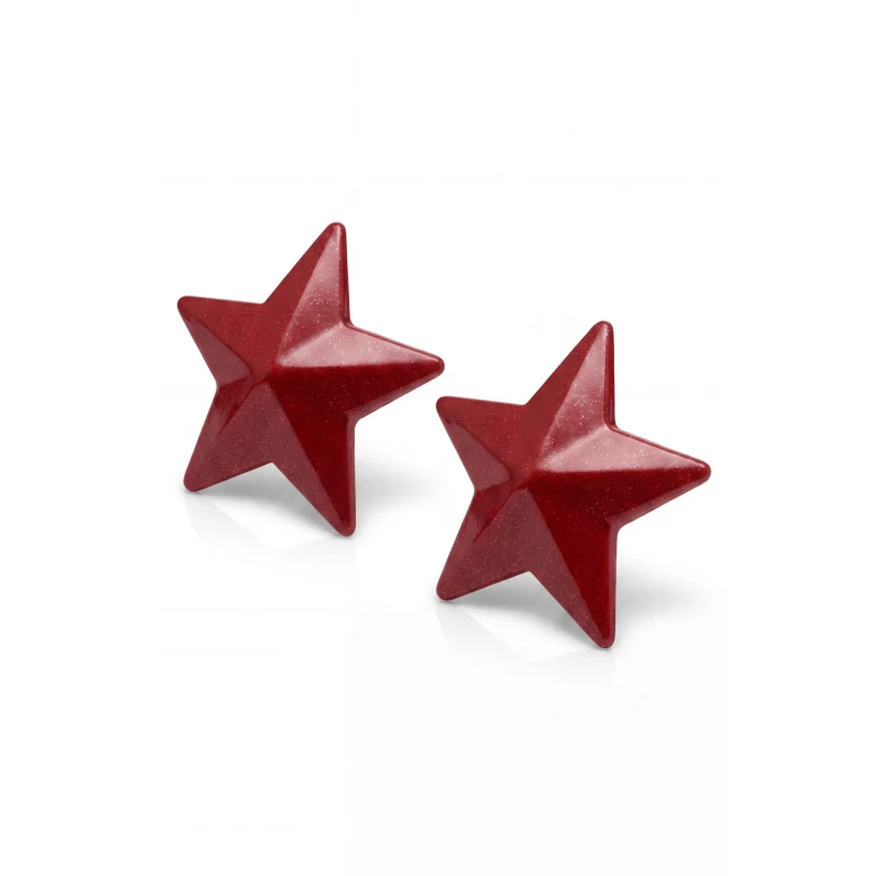 Nipple Métal rouge Cache tétons d'étoile