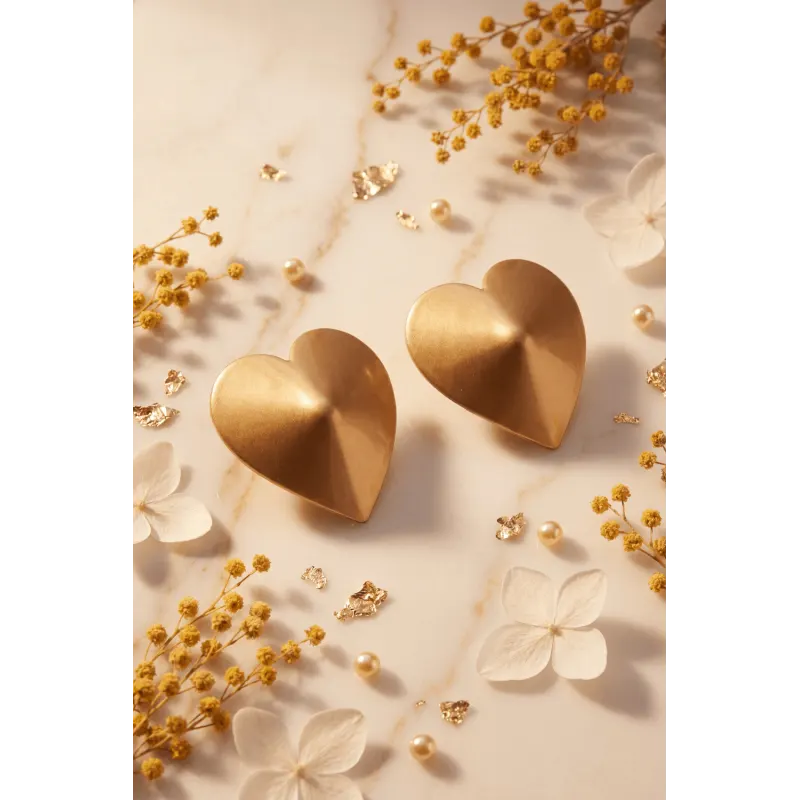 Nipple Métal doré Cache tétons cœur