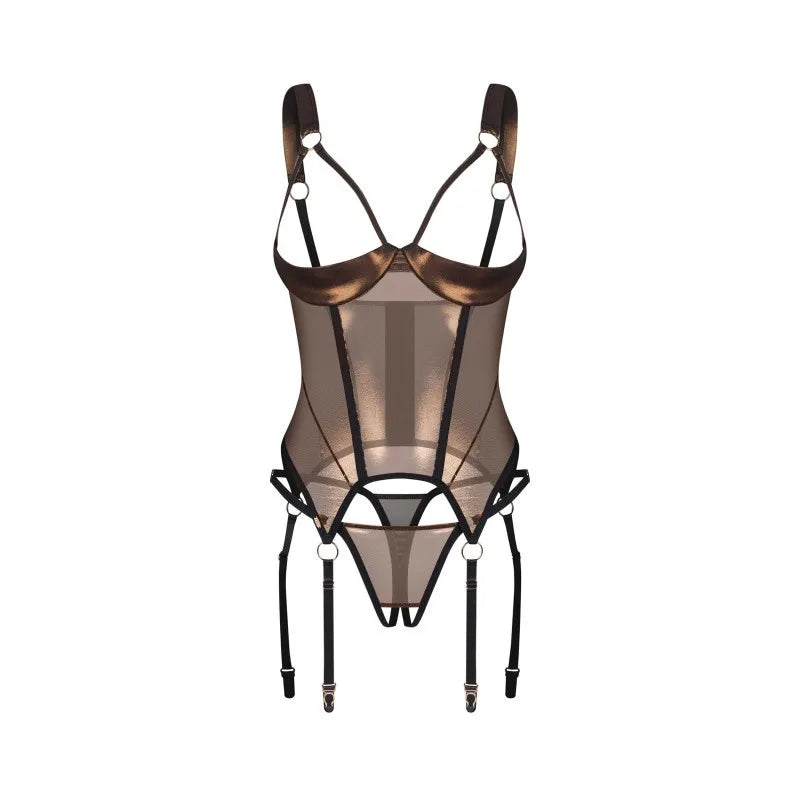 Soranna corset et string ouverts