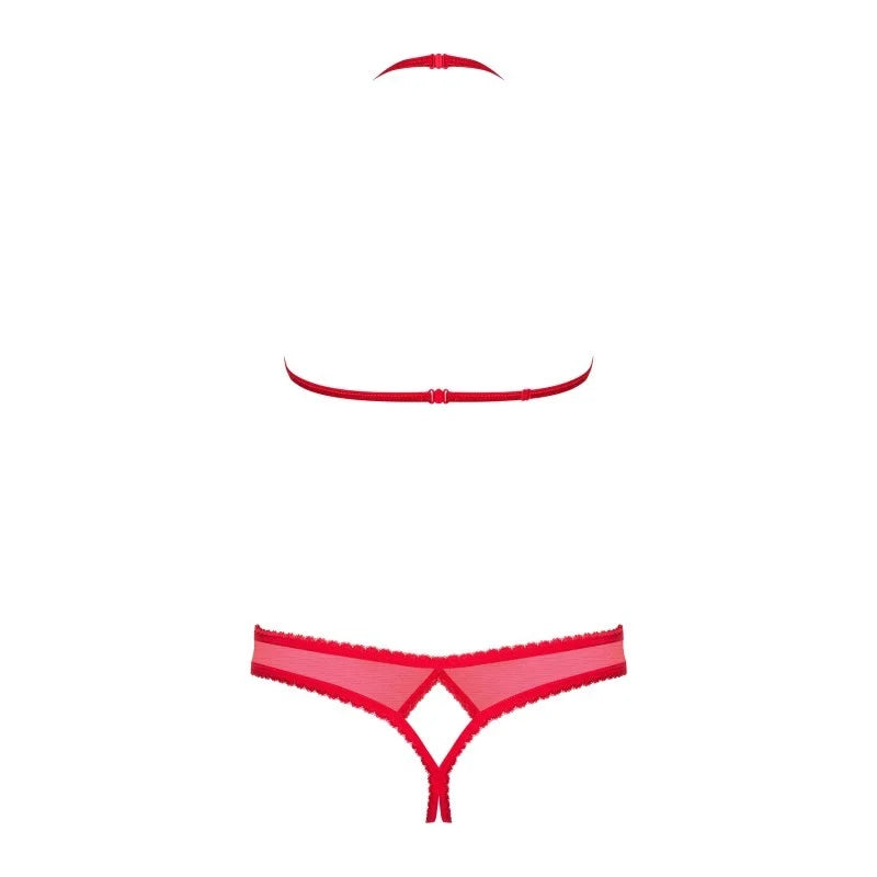 870-SEC-3 Ensemble ouvert 2 pcs - Rouge