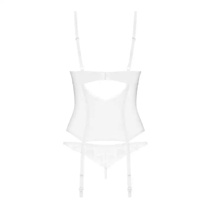 Alissium corset et string - Blancs