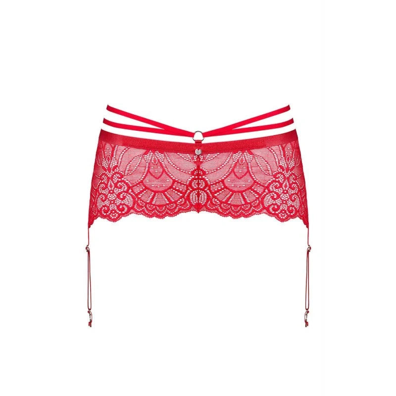 Loventy Porte-jarretelles - Rouge