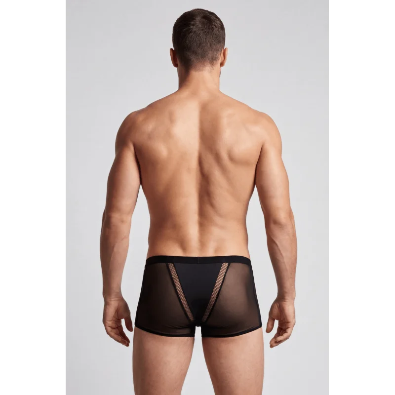 Boxer noir semi opaque