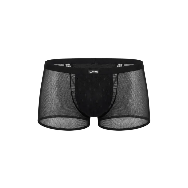 Boxer noir semi opaque