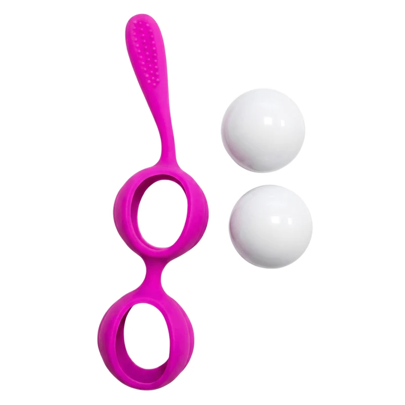 Boules de Geisha Fuchsia Silicone + 1 dosette lubrifiant — Pocket Pleasure