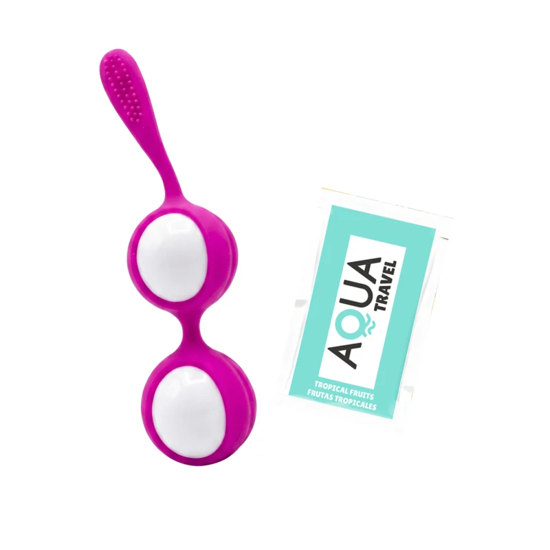 Boules de Geisha Fuchsia Silicone + 1 dosette lubrifiant — Pocket Pleasure
