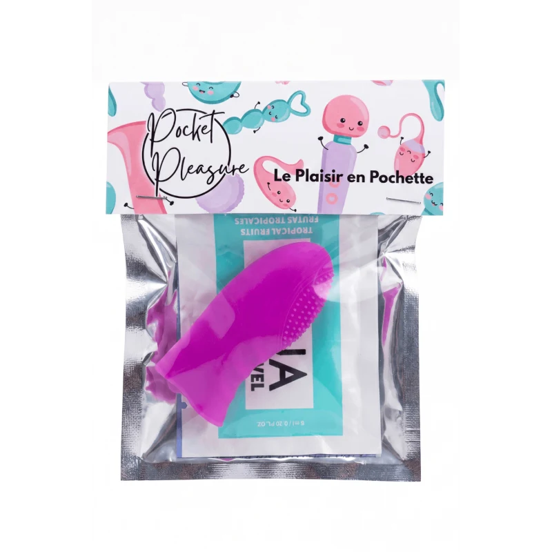 Doigt Chinois Picots Rose Silicone + 1 dosette lubrifiant — Pocket Pleasure