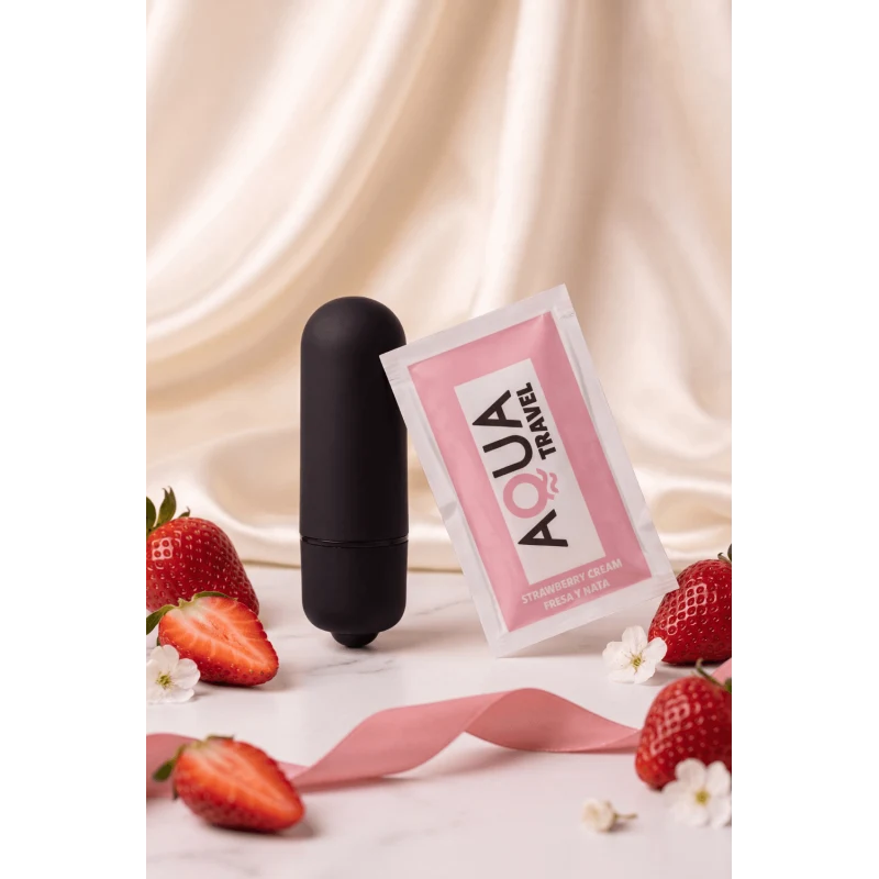 Mini Vibromasseur Bullet Noir + 1 dosette lubrifiant — Pocket Pleasure