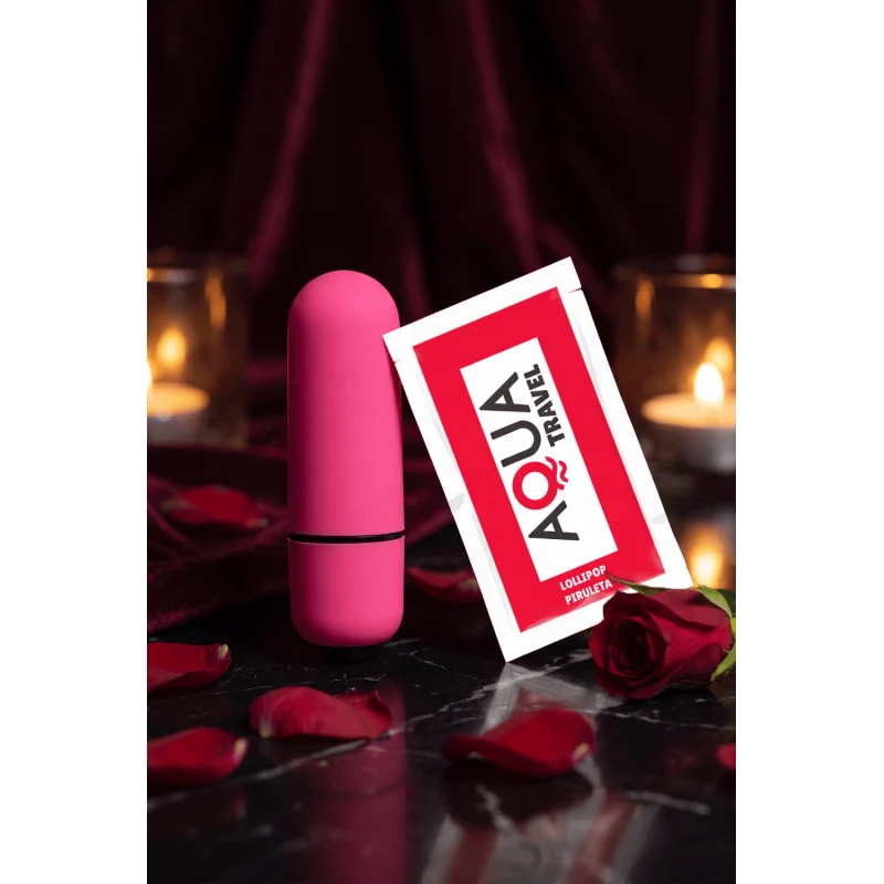 Mini Vibromasseur Bullet Rose + 1 dosette lubrifiant — Pocket Pleasure