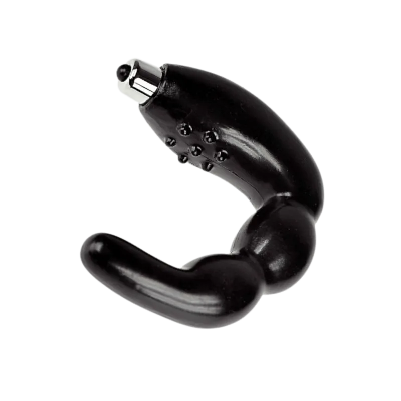 Stimulateur de Prostate Vibrant Noir + 1 dosette lubrifiant — Pocket Pleasure