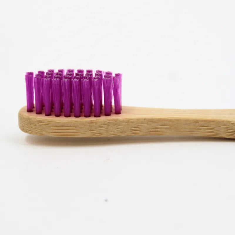 Brosse à Dents Moyenne en Bambou Violette