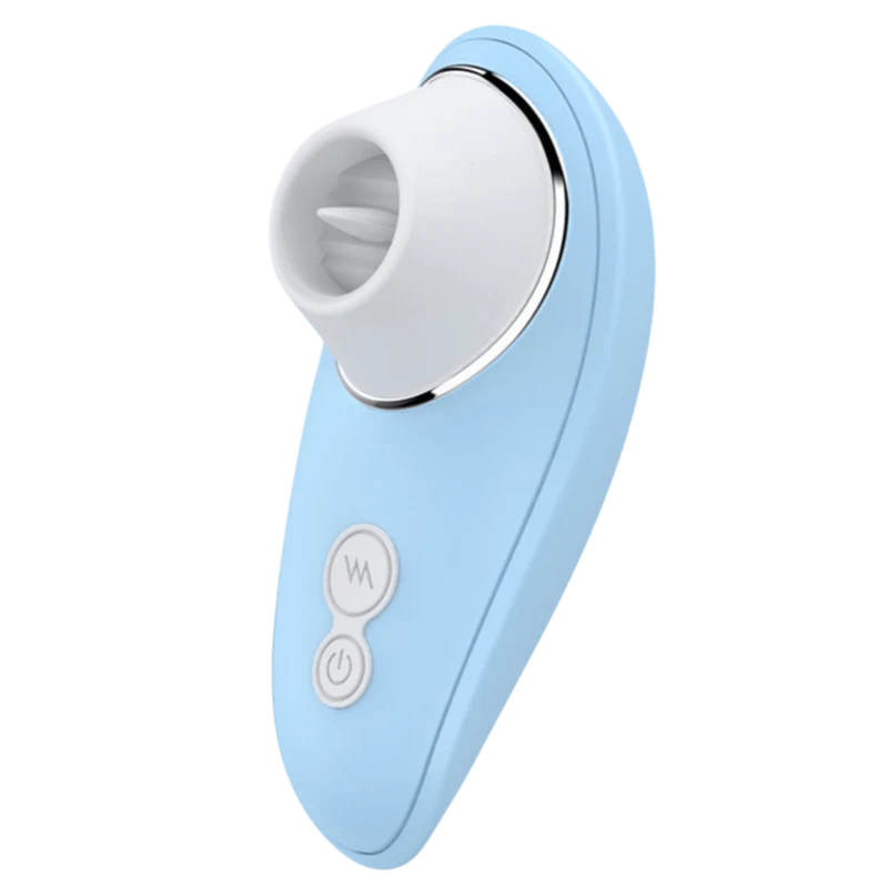 Stimulateur Clitoridien à Langue Bleu + 1 dosette de lubrifiant — Pocket Pleasure