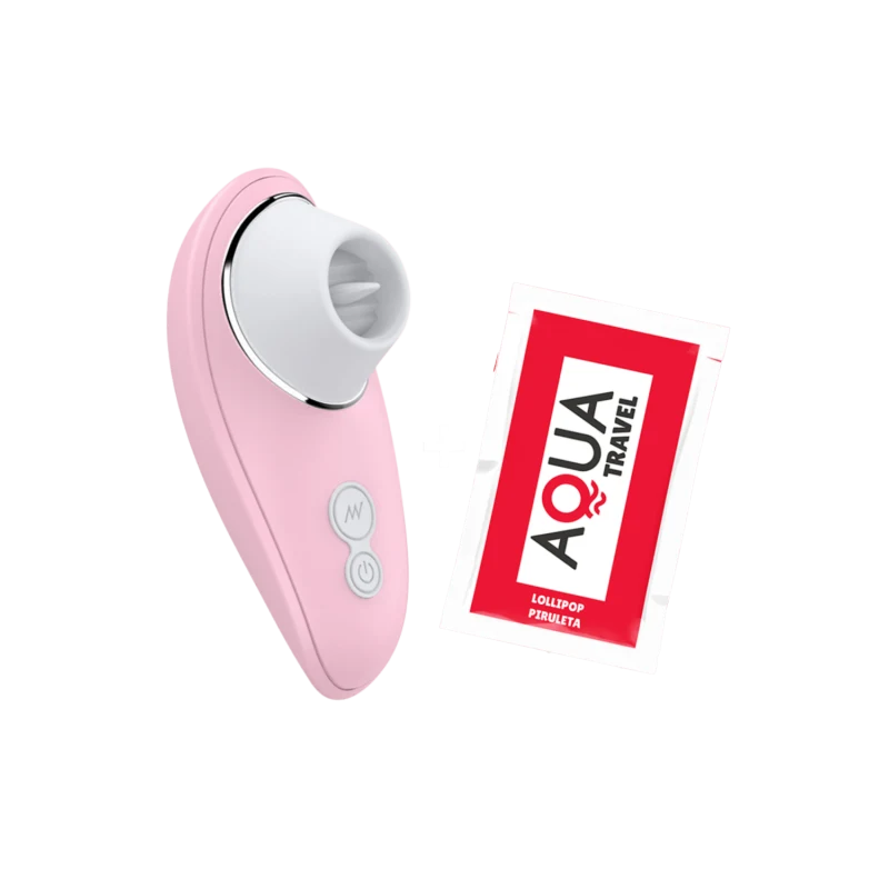 Stimulateur Clitoridien à Langue Rose + 1 dosette de lubrifiant — Pocket Pleasure
