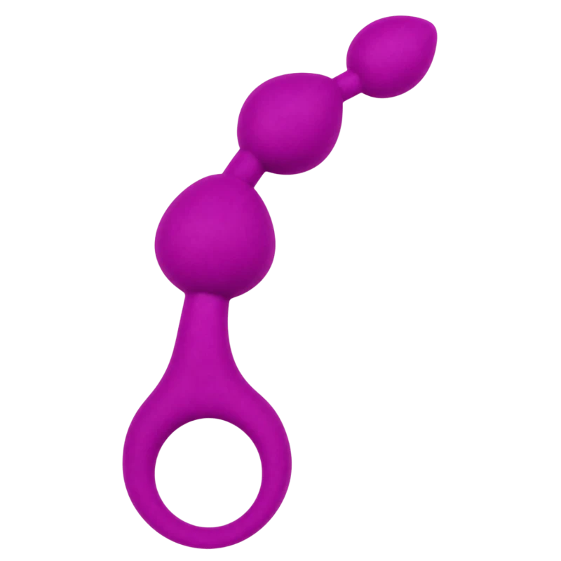 Chapelet Anal 3 Boules Fuchsia Silicone + 1 dosette de lubrifiant — Pocket Pleasure