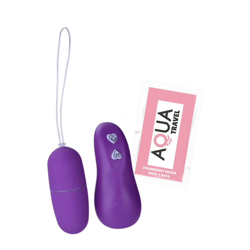 Œuf Vibrant Télécommandé 7 Vitesses Violet + 1 dosette de lubrifiant — Pocket Pleasure