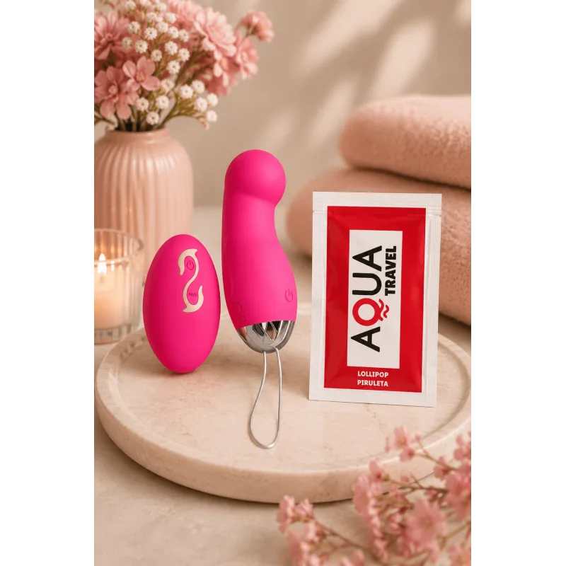 Œuf Vibrant Télécommandé 10 Modes Rose + 1 dosette de lubrifiant — Pocket Pleasure