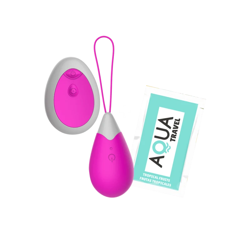 Œuf Vibrant Télécommandé 10 Modes Fuchsia + 1 dosette de lubrifiant — Pocket Pleasure