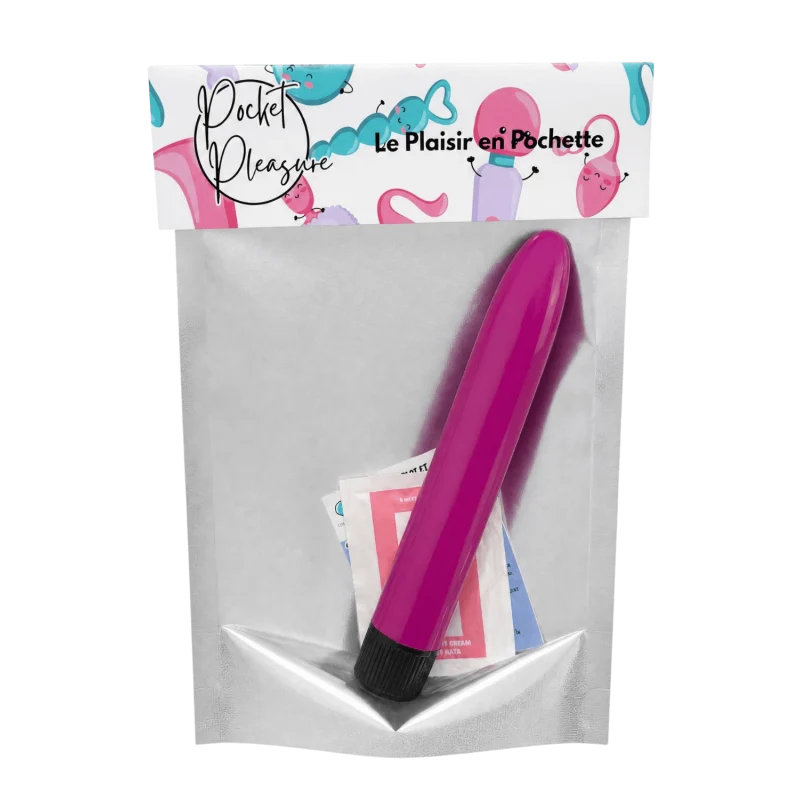 Vibromasseur Classique Violet + 1 dosette de lubrifiant — Pocket Pleasure