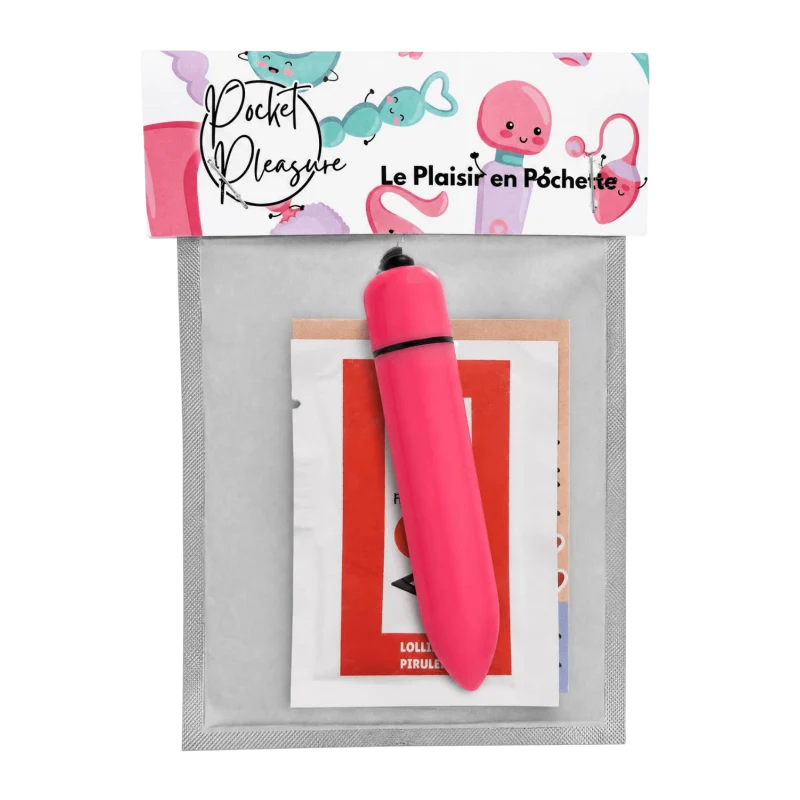 Mini Vibromasseur Bullet Rose 10 Vitesses + 1 dosette de lubrifiant — Pocket Pleasure