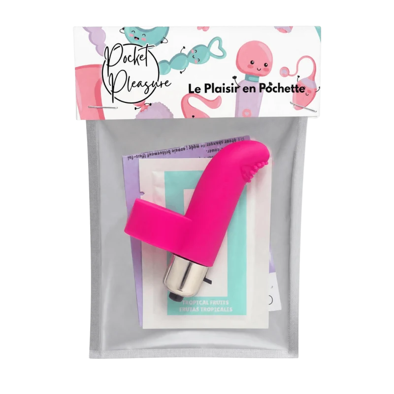 Doigt Chinois Vibrant Picots Rose + 1 dosette de lubrifiant — Pocket Pleasure